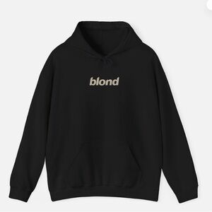 Black Hoodie with Blond Logo